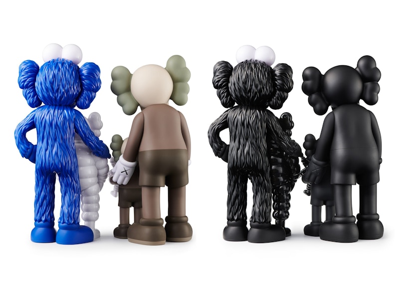 KAWS Family Vinyl Figures Set Brown/White/Blue/Black - US